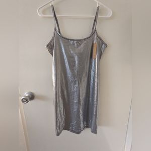 Skims silver form fitted dress